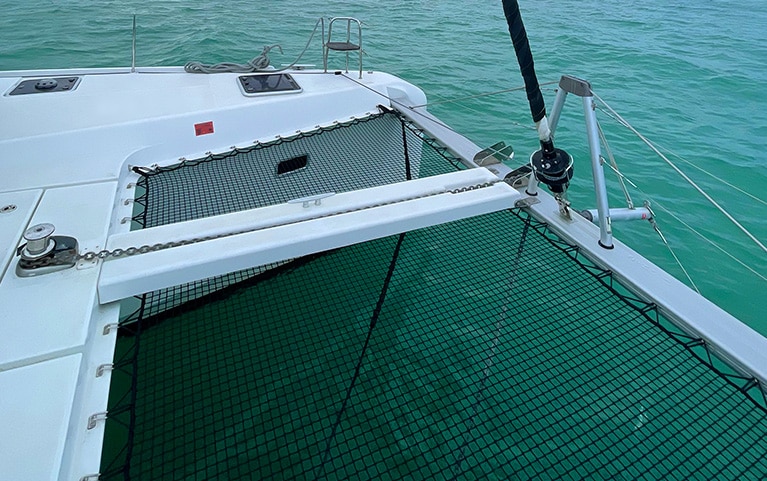 Upgraded Black Trampoline - 2019 Lagoon 42