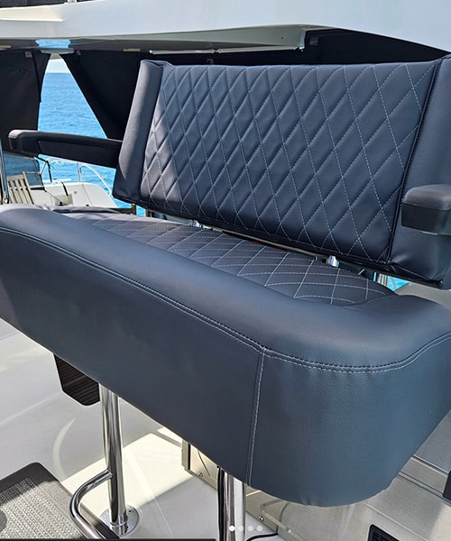 Custom Double Helm Seat - CruiseNautic 2019 Lagoon 42